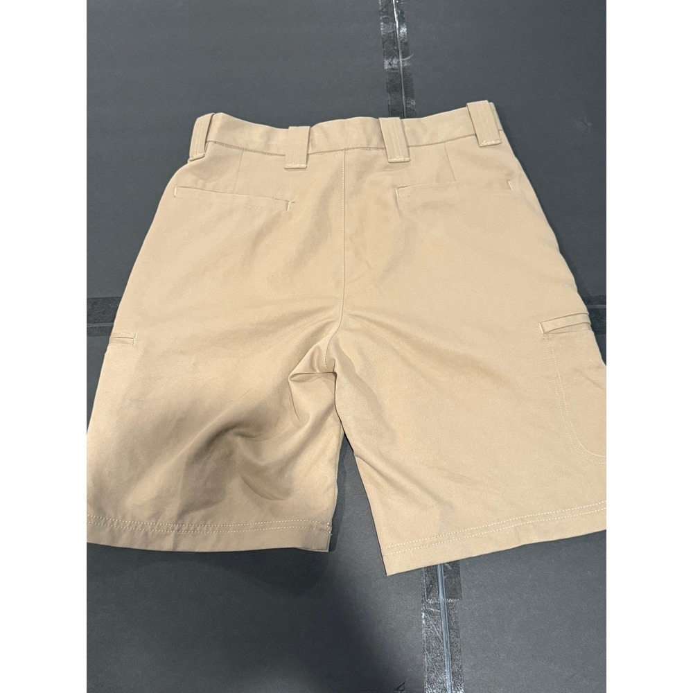 David Taylor Mens Pro Cargo Shorts Khaki Polyester Size 30 Zip Pockets